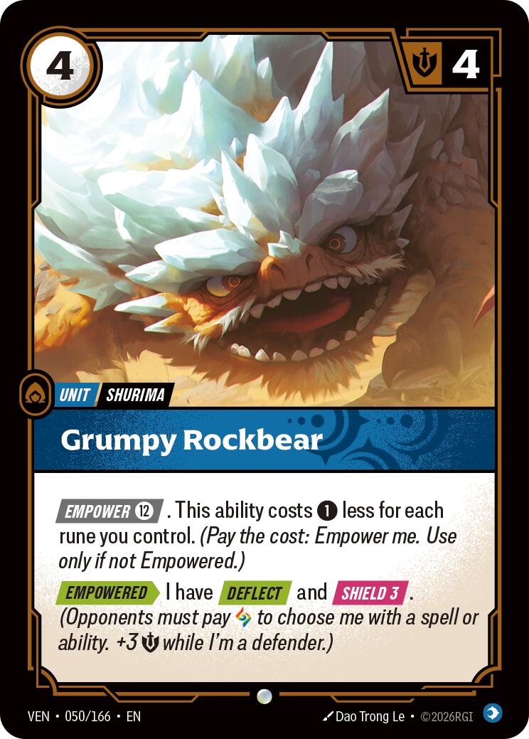 Grumpy Rockbear [VEN - 050/166]