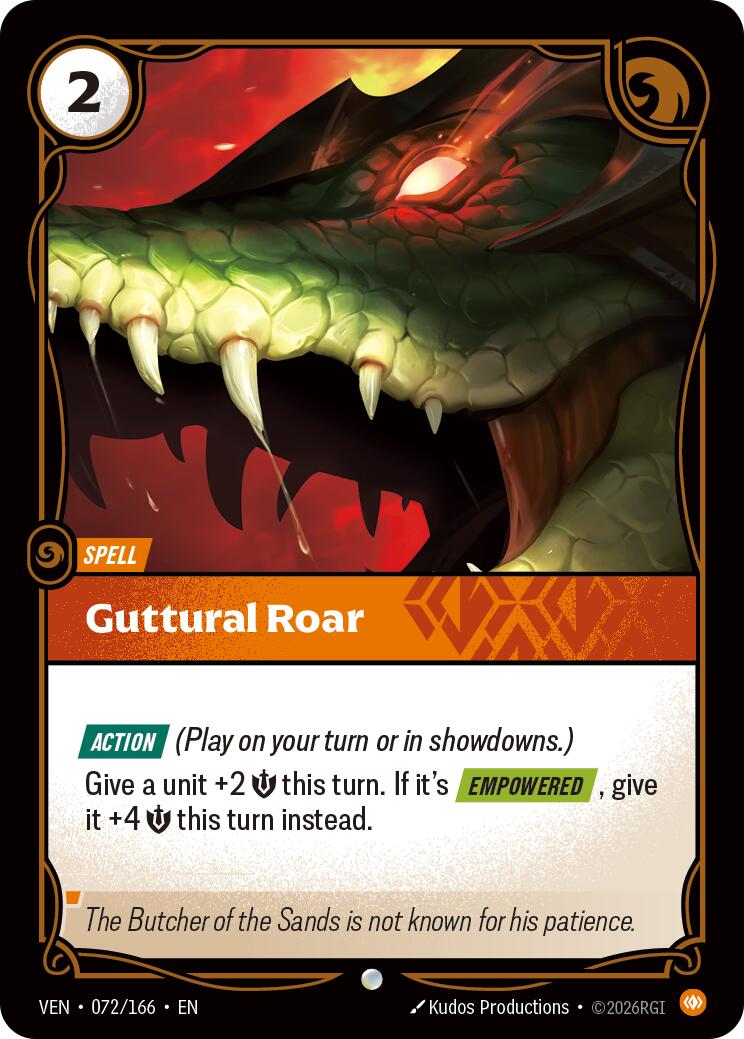 Guttural Roar [VEN - 072/166]