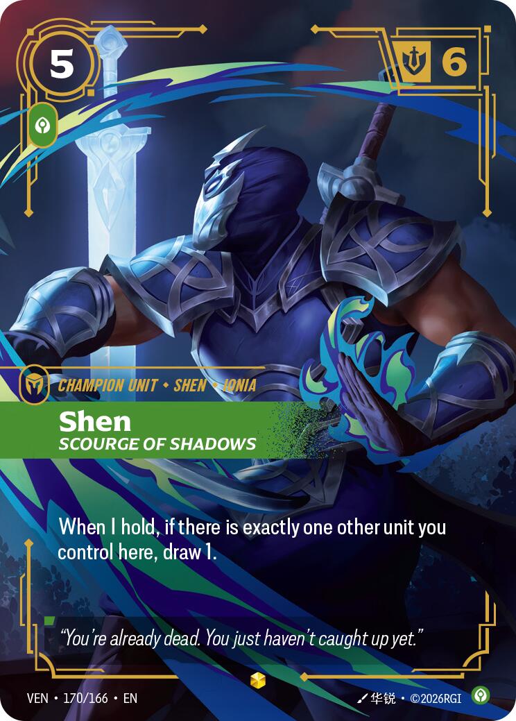 Shen - Scourge of Shadows (Overnumbered) [VEN - 170/166]