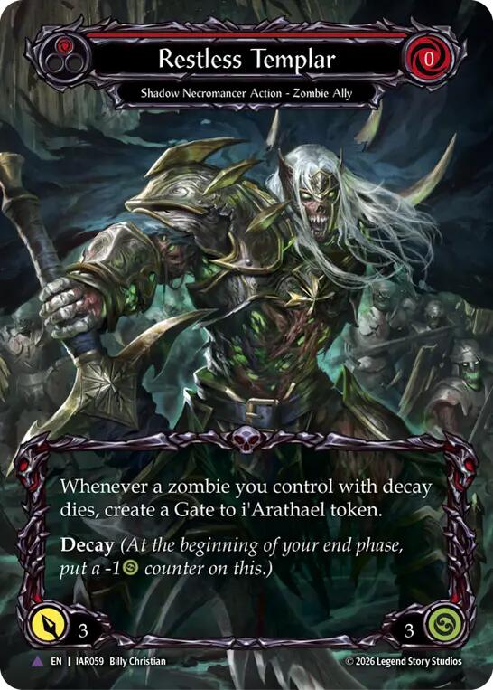 Restless Templar (Marvel) [IAR - IAR059] Cold Foil