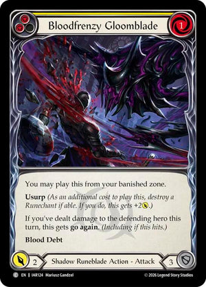 Bloodfrenzy Gloomblade (Yellow) [IAR - IAR124] Non- Foil