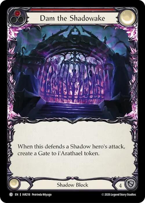 Dam the Shadowake (Red) [IAR - IAR218] Non- Foil