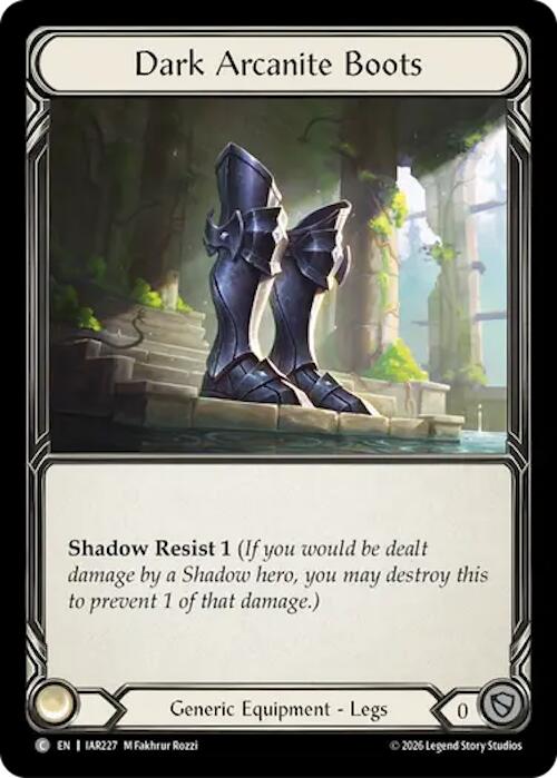 Dark Arcanite Boots [IAR - IAR227] Non- Foil