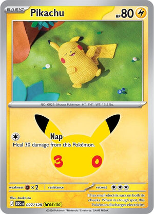 Pikachu - 027/128 [30C - 027/128] Holofoil