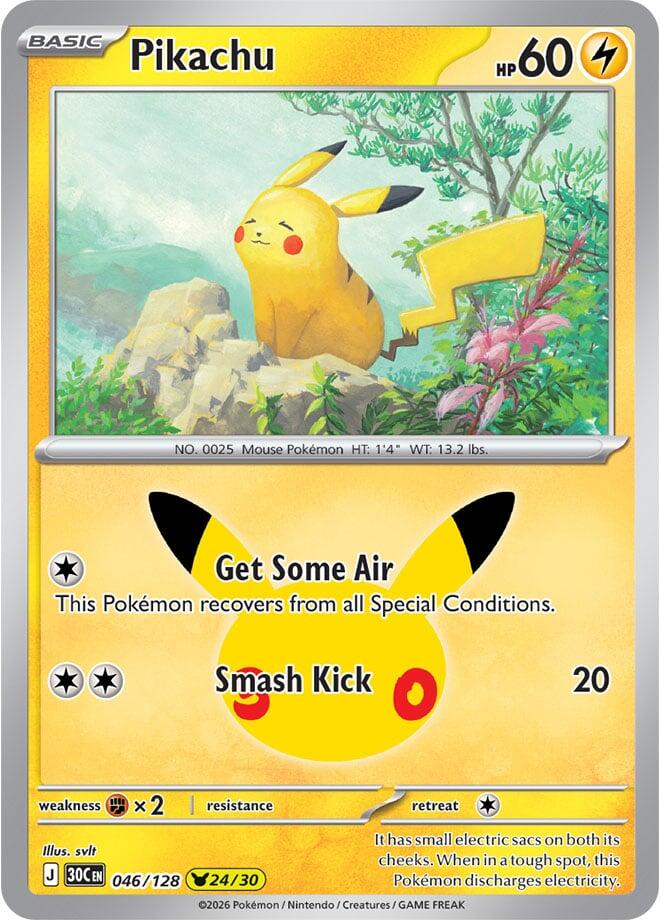 Pikachu - 046/128 [30C - 046/128] Holofoil