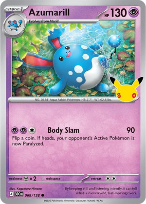 Azumarill [30C - 068/128] Holofoil