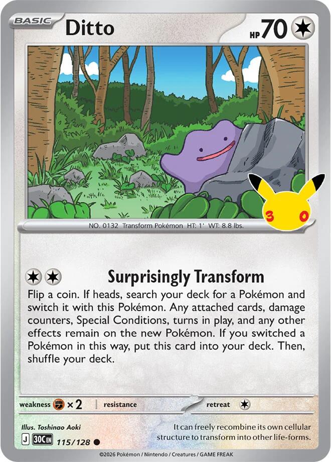 Ditto [30C - 115/128] Holofoil