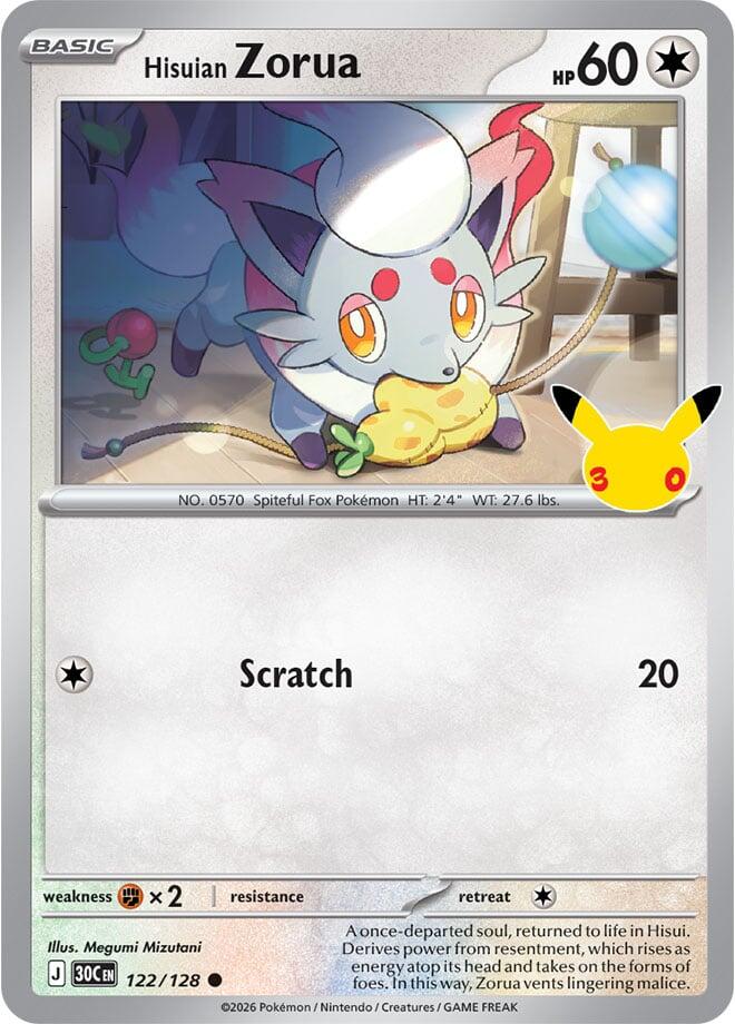 Hisuian Zorua - 122/128 [30C - 122/128] Holofoil