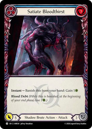 Satiate Bloodthirst (Blue) [IAR - IAR034] Non- Foil