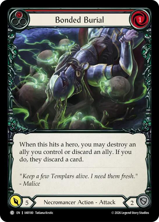 Bonded Burial (Red) [IAR - IAR100] Non- Foil