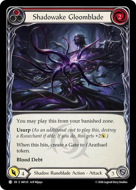 Shadowake Gloomblade (Red) [IAR - IAR135] Non- Foil