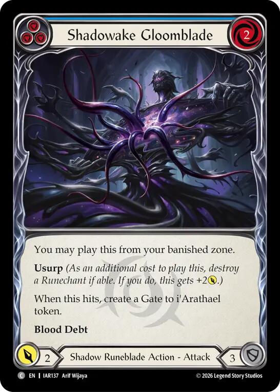 Shadowake Gloomblade (Blue) [IAR - IAR137] Non- Foil