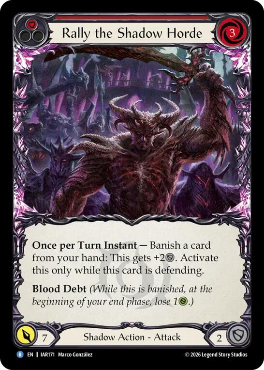 Rally the Shadow Horde (Red) [IAR - IAR171] Non- Foil