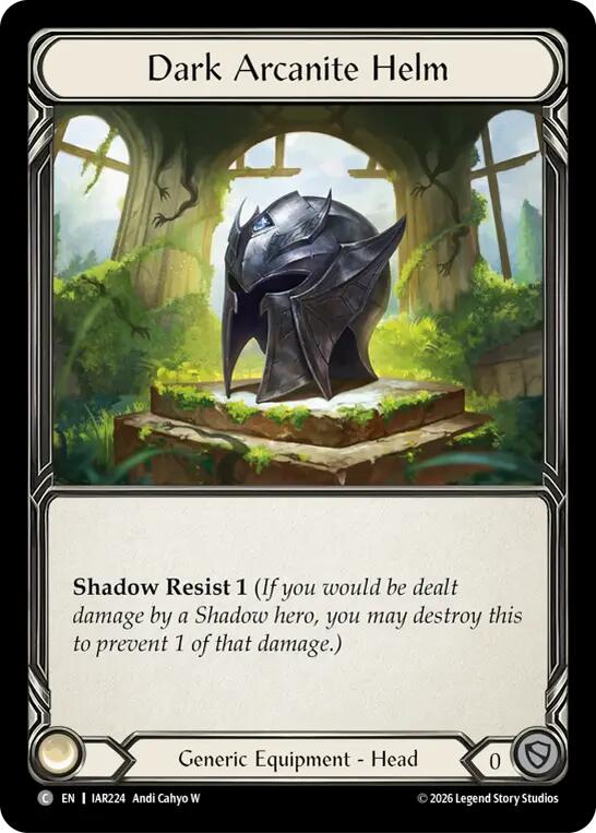 Dark Arcanite Helm [IAR - IAR224] Non- Foil