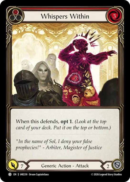 Whispers Within (Red) [IAR - IAR239] Non- Foil