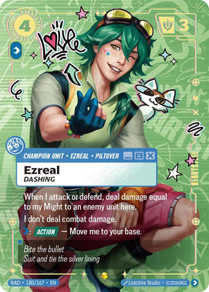 Ezreal, Dashing (Heartsteel Overnumbered) [RAD - 180/167]