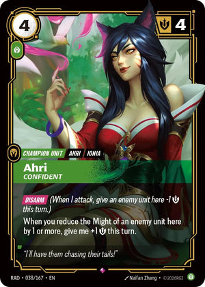 Ahri, Confident [RAD - 038/167]