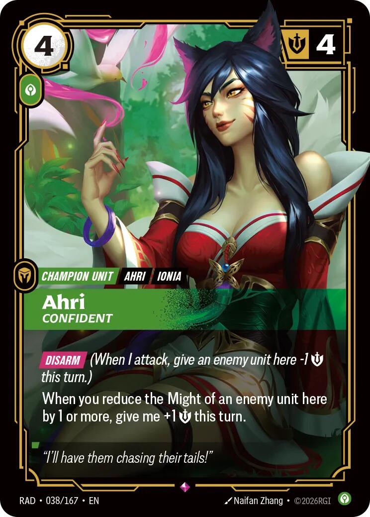 Ahri, Confident [RAD - 038/167]