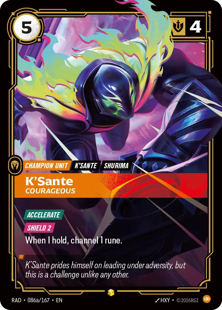 K'Sante, Courageous (Alternate Art) [RAD - 086a/167]