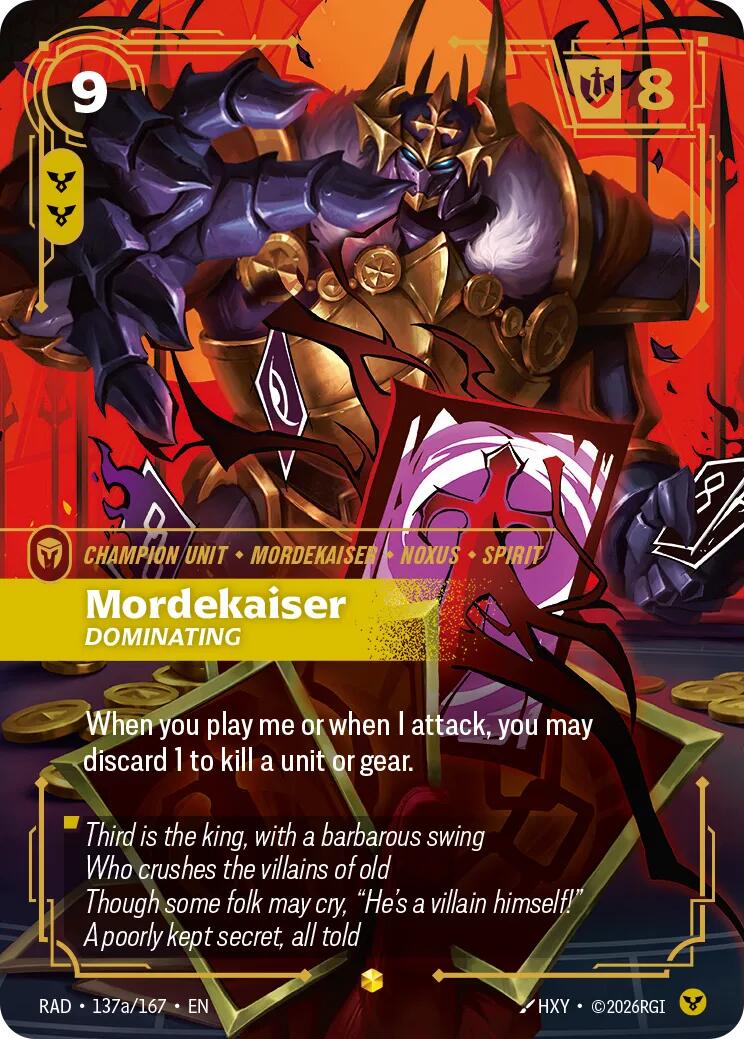 Mordekaiser, Dominating (Alternate Art) [RAD - 137a/167]