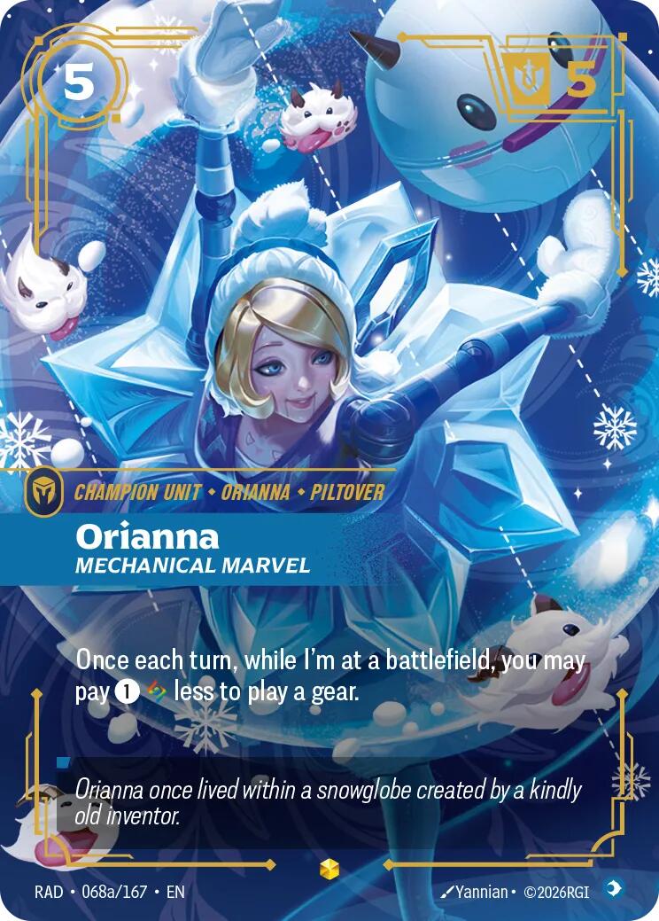 Orianna, Mechanical Marvel (Alternate Art) [RAD - 068a/167]