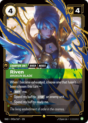 Riven, Broken Blade (Alternate Art) [RAD - 043a/167]