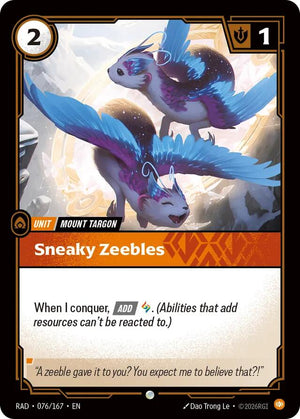 Sneaky Zeebles [RAD - 076/167]