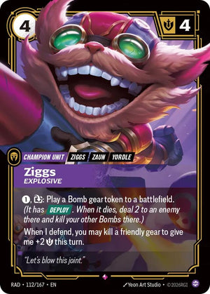 Ziggs, Explosive [RAD - 112/167]