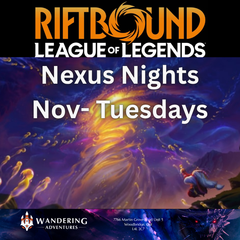 Riftbound TCG: Nexus Nights (Nov' 26) Tuesdays Wandering Adventures