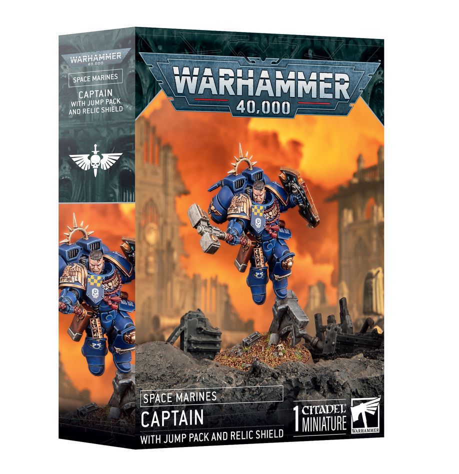 Space Marines: Captain w/ Jump Pack and Relic Shield