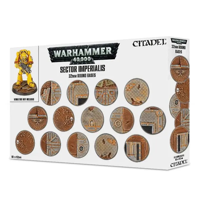 40K Sector Imperialis: 32mm Round Bases