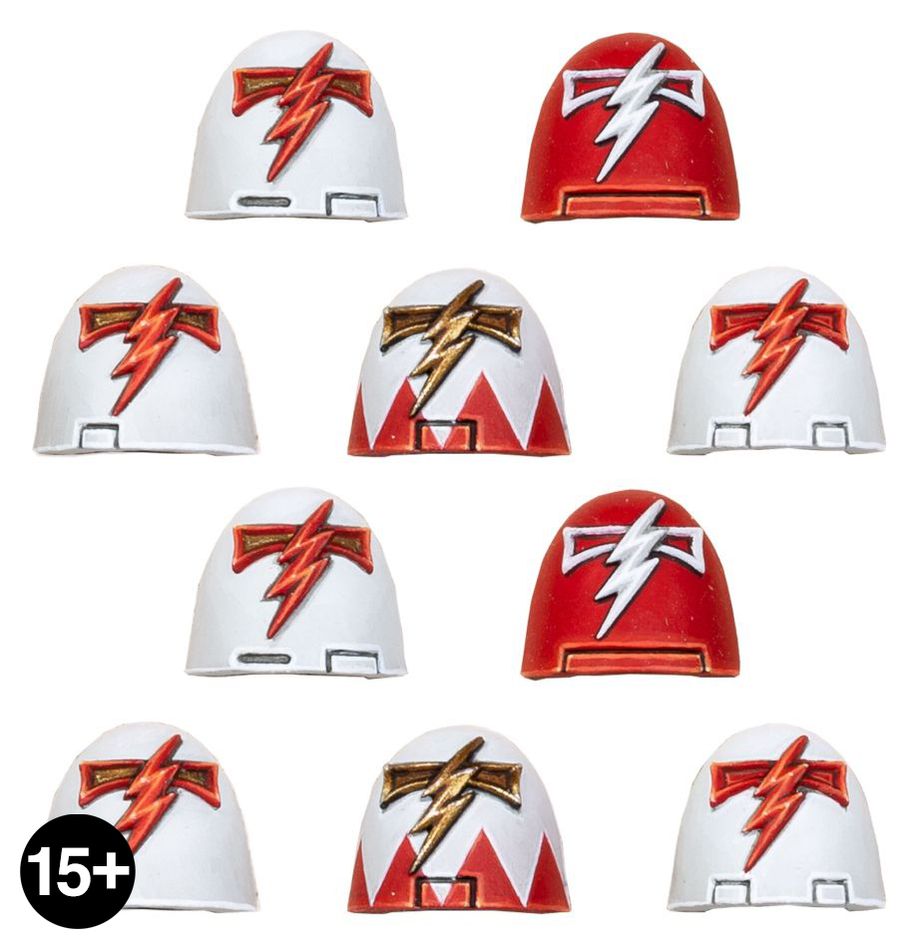 Horus Heresy: White Scars Shoulder Pads