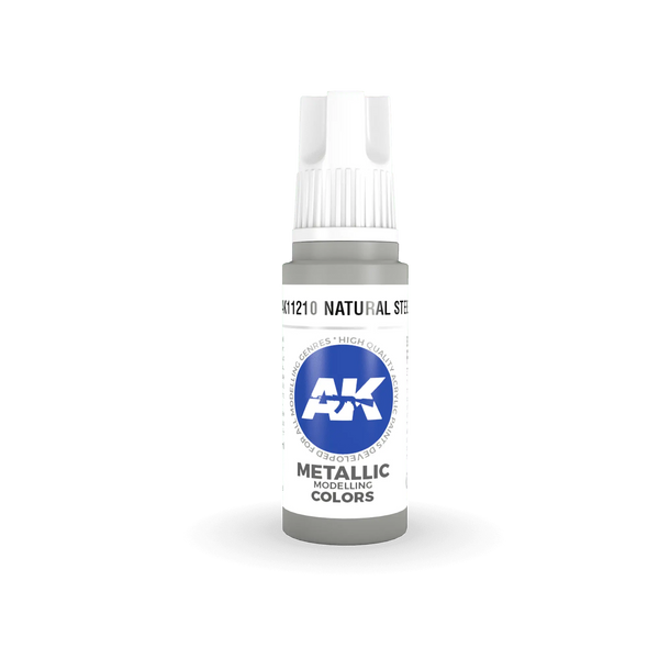 AK Interactive 3G Acrylic Natural Steel 17ml AK Interactive