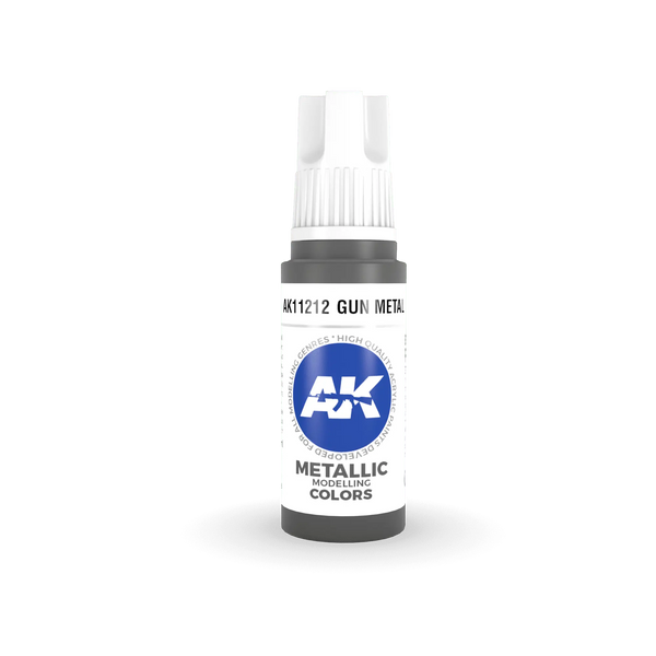 AK Interactive 3G Acrylic Gun Metal 17ml AK Interactive