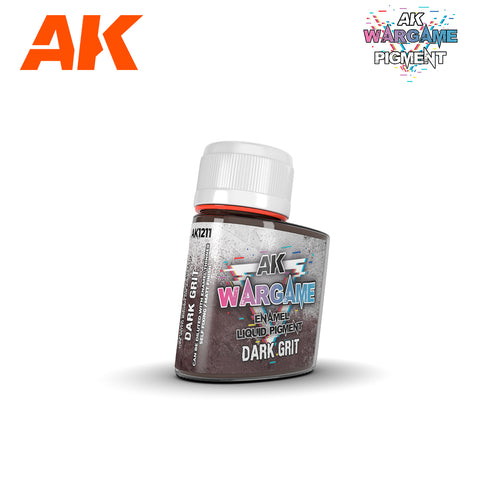 AK Interactive Wargame Enamel Liquid Pigments Dark Grit 35ml