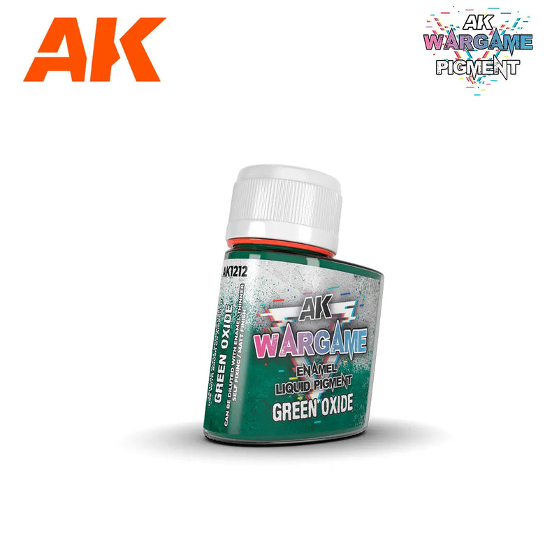AK Interactive Wargame Enamel Liquid Pigments Green Oxide 35ml