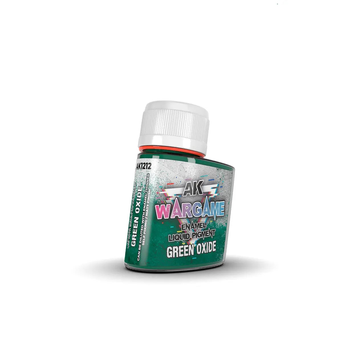 AK Interactive Wargame Enamel Liquid Pigments Green Oxide 35ml
