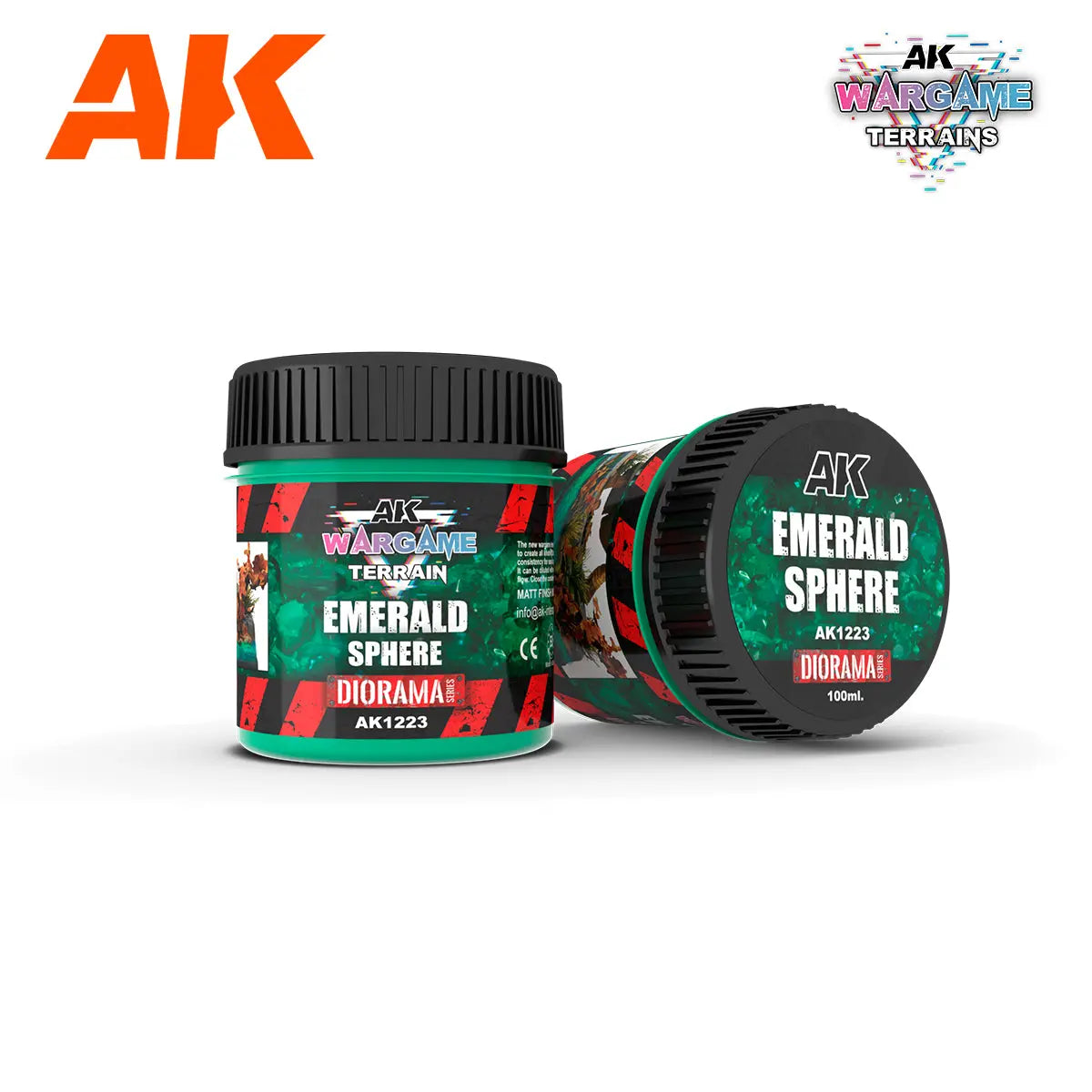 AK Interactive Wargame Battle Ground Terrains Emerald Sphere - 100ml