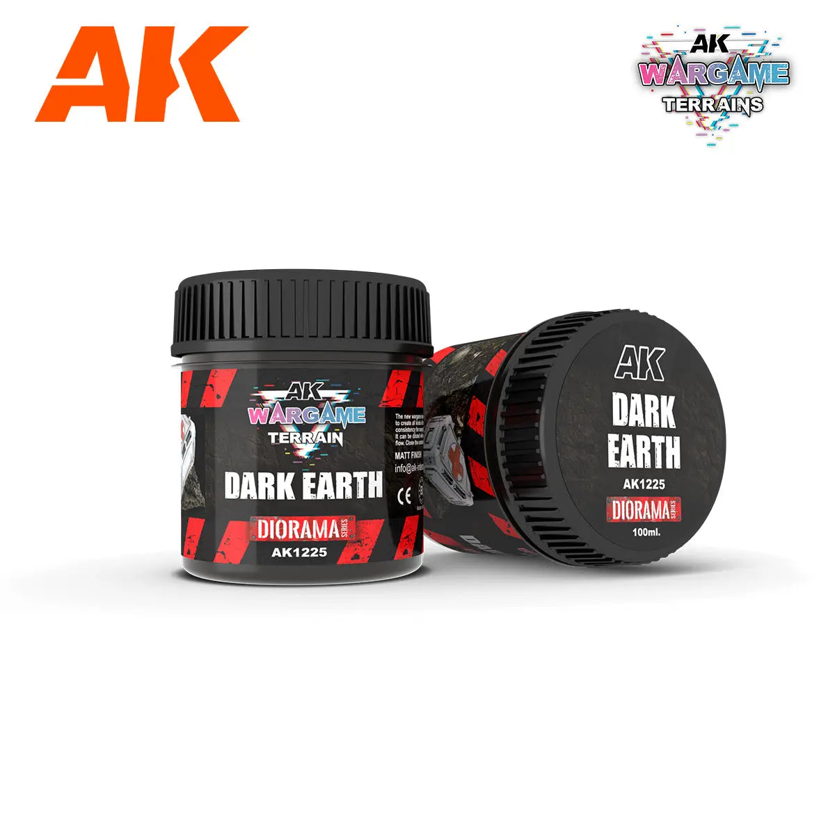 AK Interactive Wargame Battle Ground Terrains Dark Earth - 100ml