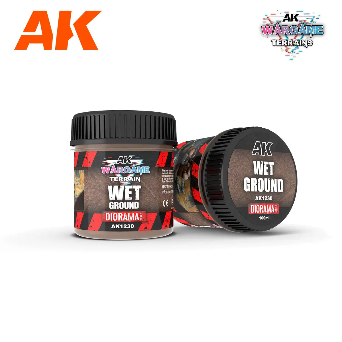 AK Interactive Wargame Battle Ground Terrains Wet Ground - 100ml