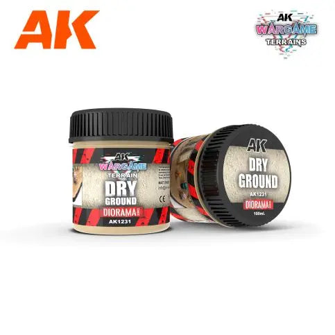 AK Interactive Wargame Battle Ground Terrains Dry Ground - 100ml