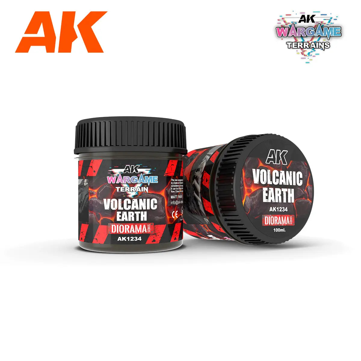 AK Interactive Wargame Battle Ground Terrains Volcanic Earth - 100ml