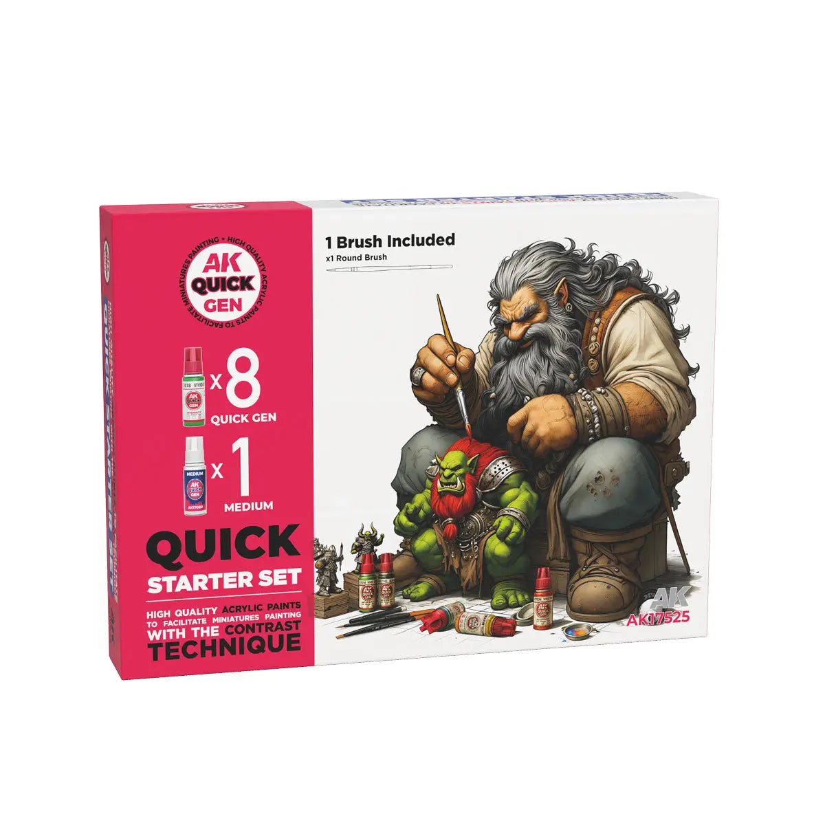 AK Interactive Quick Gen - Quick Starter (1 Brush)
