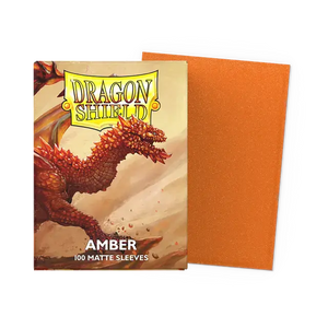 Dragon Shield Sleeves- AMBER- Matte 100 CT