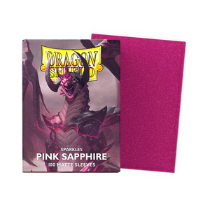 Dragon Shield Sleeves- Sparkles- Pink Sapphire 100 CT