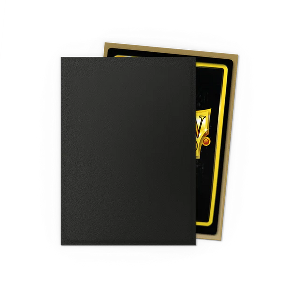 Dragon Shield Sleeves- Black & Gold- Dual Matte 100CT Wandering Adventures