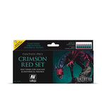 Vallejo Fantasy Pro Paint Set: Crimson Red Set