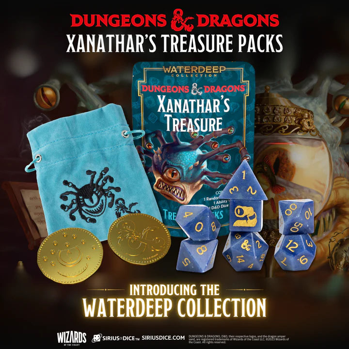 Dungeons & Dragons Xanathar's Treasure Pack: Waterdeep Collection (Mystery Dice)
