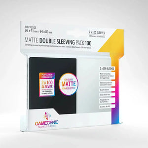 Matte Double Sleeving Pack (Black) (100)