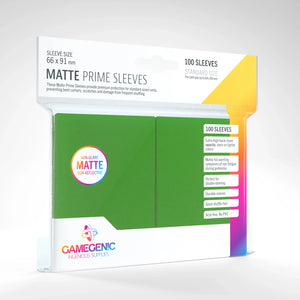 Gamegenic Matte Prime Sleeves: Green (100)